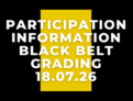 Participate - Be Part of the Journey EKA Black Belt Grading